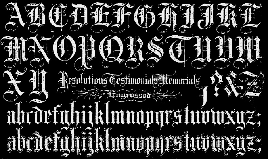 CENNI STORICI SUI FONTS La scrittura Medievale Il Gotico Nei Paesi nordici successivamente si sviluppa un font molto caratteristico, chiamato gotico.