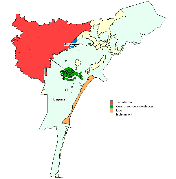 4 Mercato del comune di Venezia Analogamente a quanto già fatto in precedenza per l intera provincia, dove il territorio è stato analizzato aggregando i singoli comuni in macroaree territorialmente