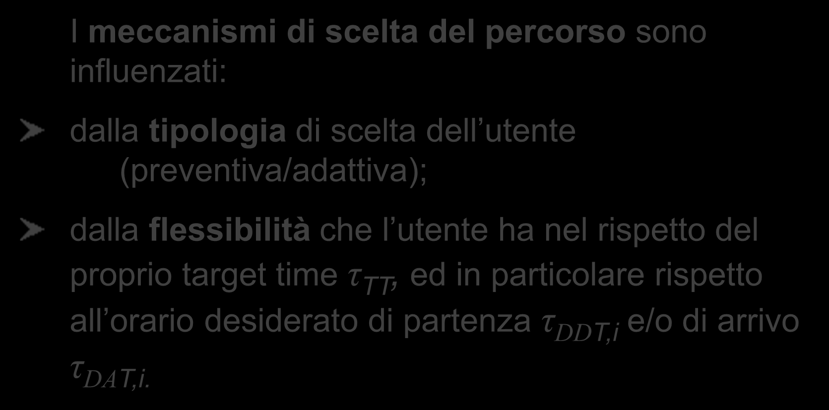 Il modello di scelta del volo 4.