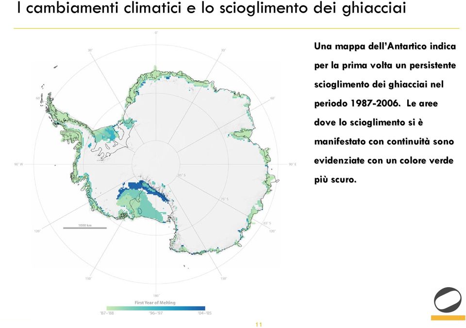 ghiacciai nel periodo 1987-2006.