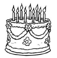 Sottolinea l oggetto che NON c è sul tavolo. 1p a) torta b) coltello c) piattini d) cucchiaini 7. Segna con una crocetta (X) la torta di Maria.