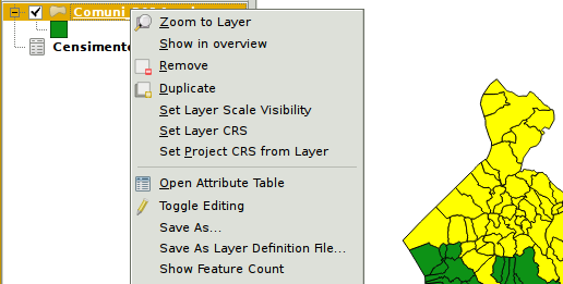 Analisi carte vettoriali - creare un nuovo layer 27 Creare il layer