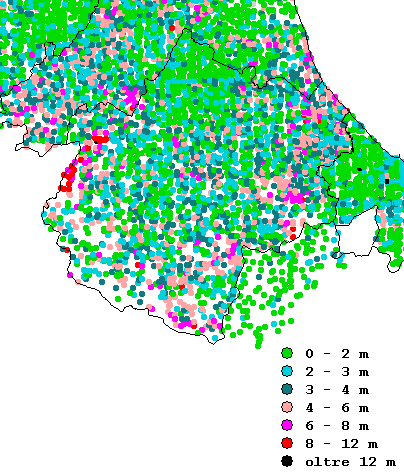 Ravenna Dato che la finalità dell acquisizione dei punti doppi è l individuazione delle aree geografiche con potenziali criticità geometriche, è utile ricavare dall insieme dei punti la delimitazione