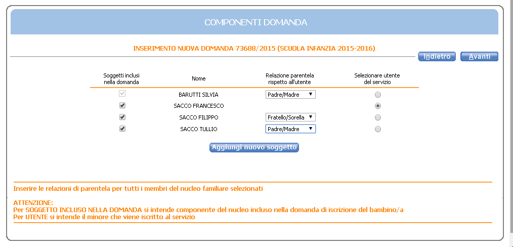 Passo 1) Nel primo riquadro grigio spuntare scuola infanzia 2016-2017 Passo 2) nel secondo riquadro grigio spuntare su 2016-2017 1 a graduatoria materna o 2 a graduatoria materna (dipende dal periodo