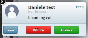 14.Sezione telefono (solamente con utilizzo della Webmail con IP PBX) 14.1 Telefono E possibile effettuare delle chiamate premendo il tasto 14.