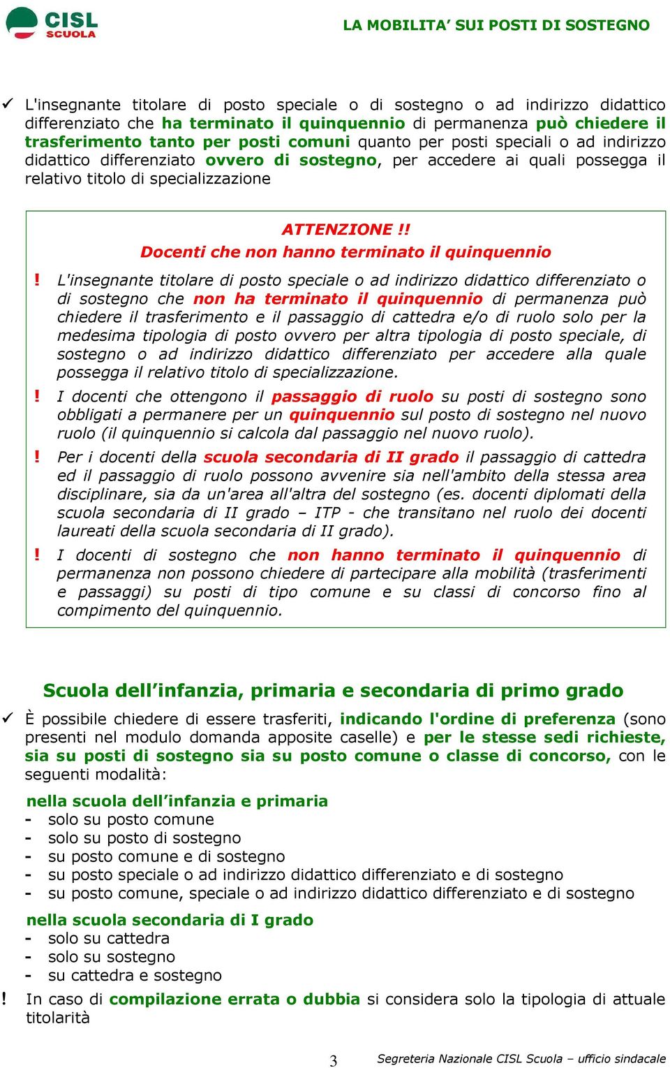 ! Docenti che non hanno terminato il quinquennio!