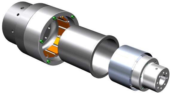 Magnetic couplings - Giunti magnetici METAU The GMDO is a permanent magnet designed to transmit torque thanks to the magnetic field established between the inner and outer rotor.