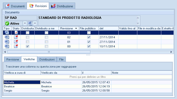 Verifiche Multiple Di seguito vediamo tutte le verifiche effettuate NOTA: Chi ha il privilegio Pers1 o il ruolo