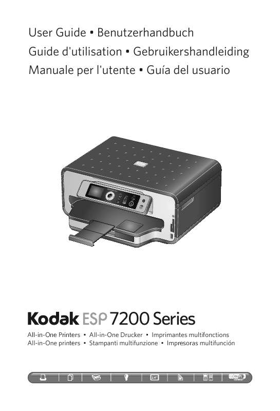 Istruzioni dettagliate per l'uso sono nel manuale Istruzioni per l'uso KODAK ESP OFFICE 7200 Manuale d'uso KODAK ESP OFFICE 7200 Istruzioni d'uso KODAK ESP