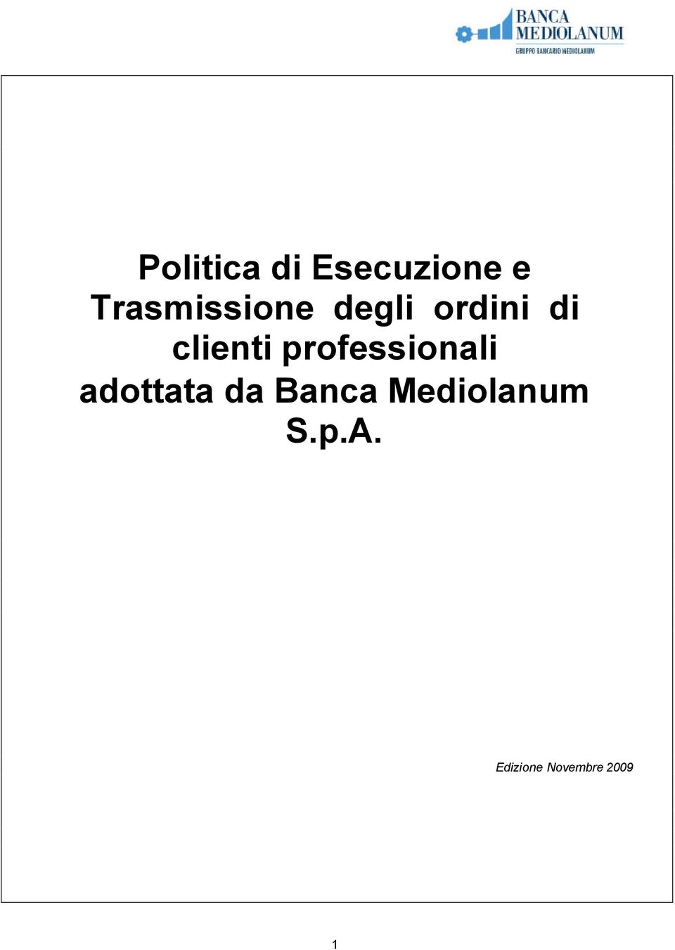 clienti professionali adottata da