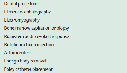 Indications and procedures for