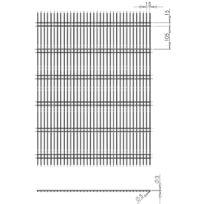 Reti e lamiere Lastre - catalogo INOX Lamiera-Forata-q10 Lamiera forata maglia quadra 10mm inox Disponibile su richiesta, consegna da concordare D21102 Rete elettrosaldata tec filo 3mm Materiale: