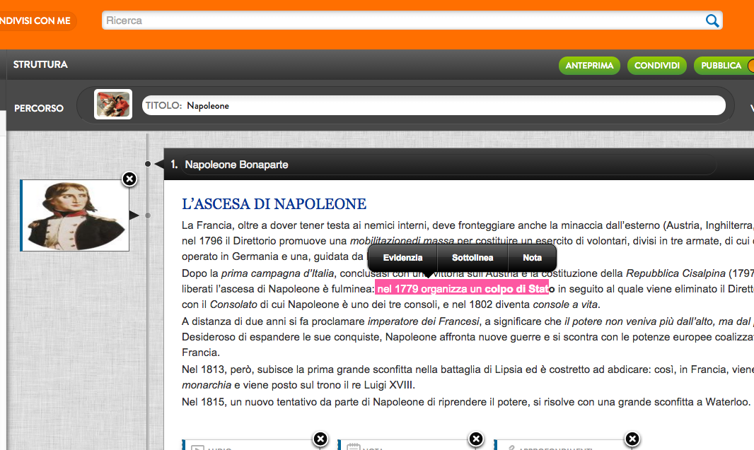 evidenziazione o a cui associare la nota in pagina scegli quale personalizzazione applicare aggiorna per salvare le modifiche Puoi associare una nota anche alle slide composte di una sola