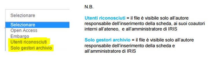 solo gestori archivio/utenti riconosciuti Va ricordato che il Sito Docente accetta al momento solo file di dimensione