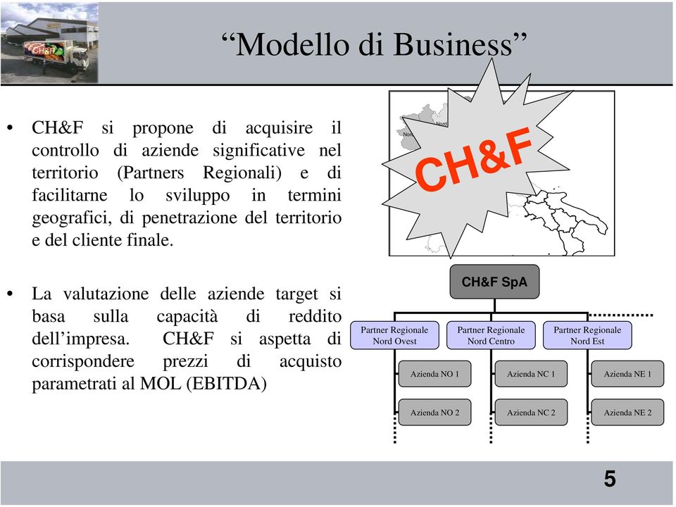 La valutazione delle aziende target si basa sulla capacità di reddito dell impresa.