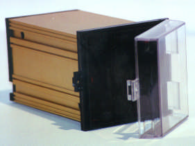 ACCESSORI per contenitori porta schede Accessories modular case for electronic instrumentation DIN 43700 format -DISEGNI PROFILI vedi pag.