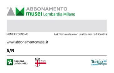 La tessera accesso libero e illimitato a musei e siti di interesse storico culturale di Milano e della Lombardia aderenti al circuito valida 365 gg dalla data di emissione