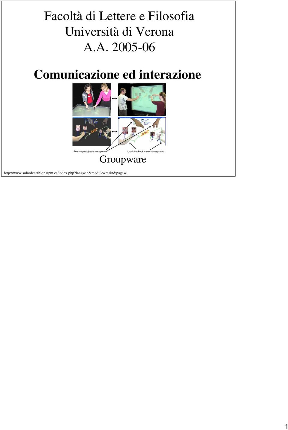 A. 2005-06 Comunicazione ed interazione