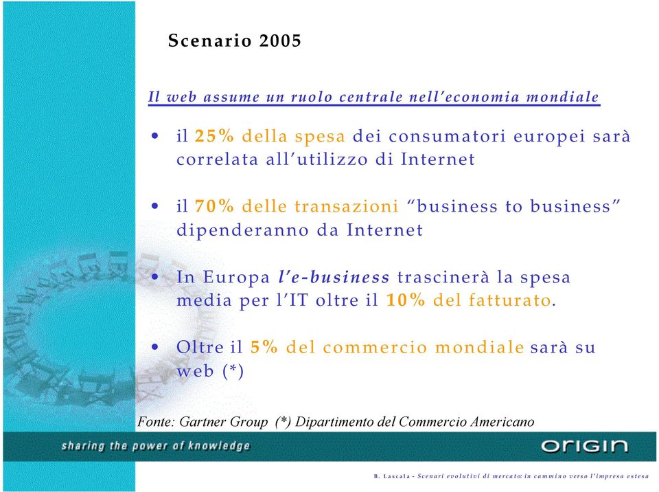 dipenderanno da Internet In Europa l e-business trascinerà la spesa media per l IT oltre il 10% del