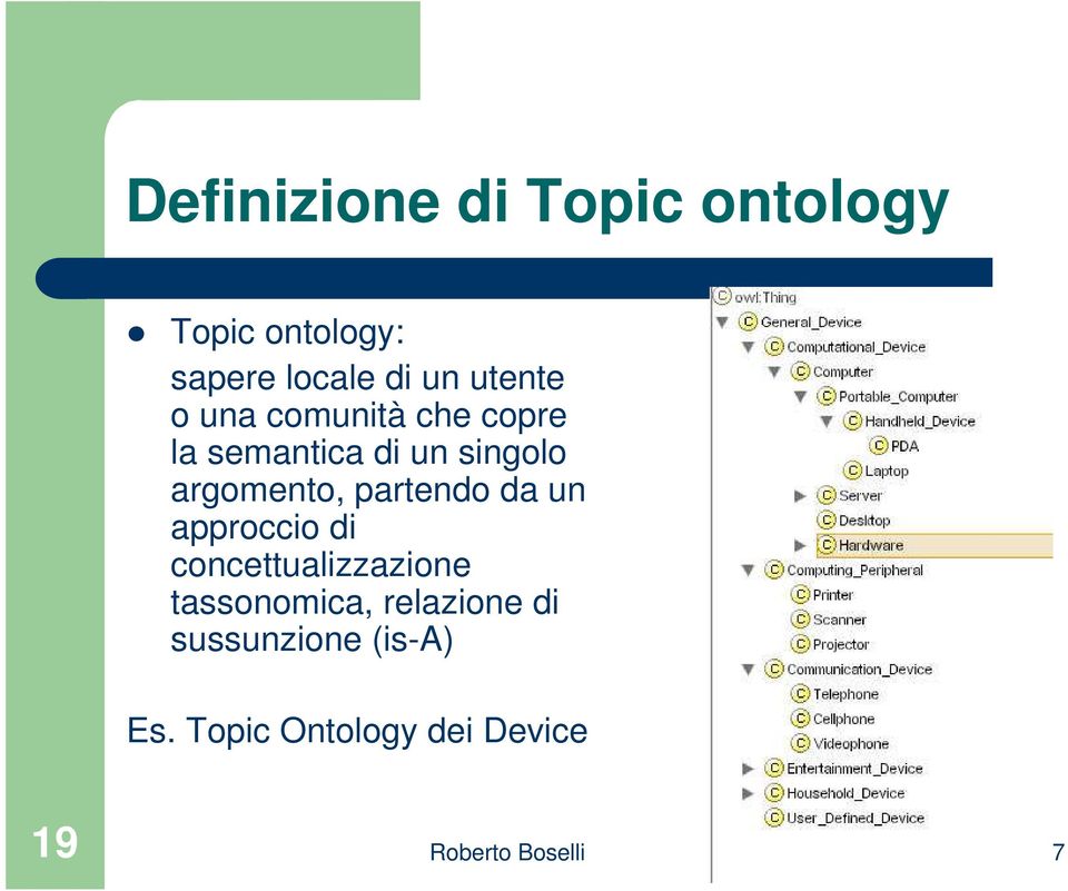 argomento, partendo da un approccio di concettualizzazione