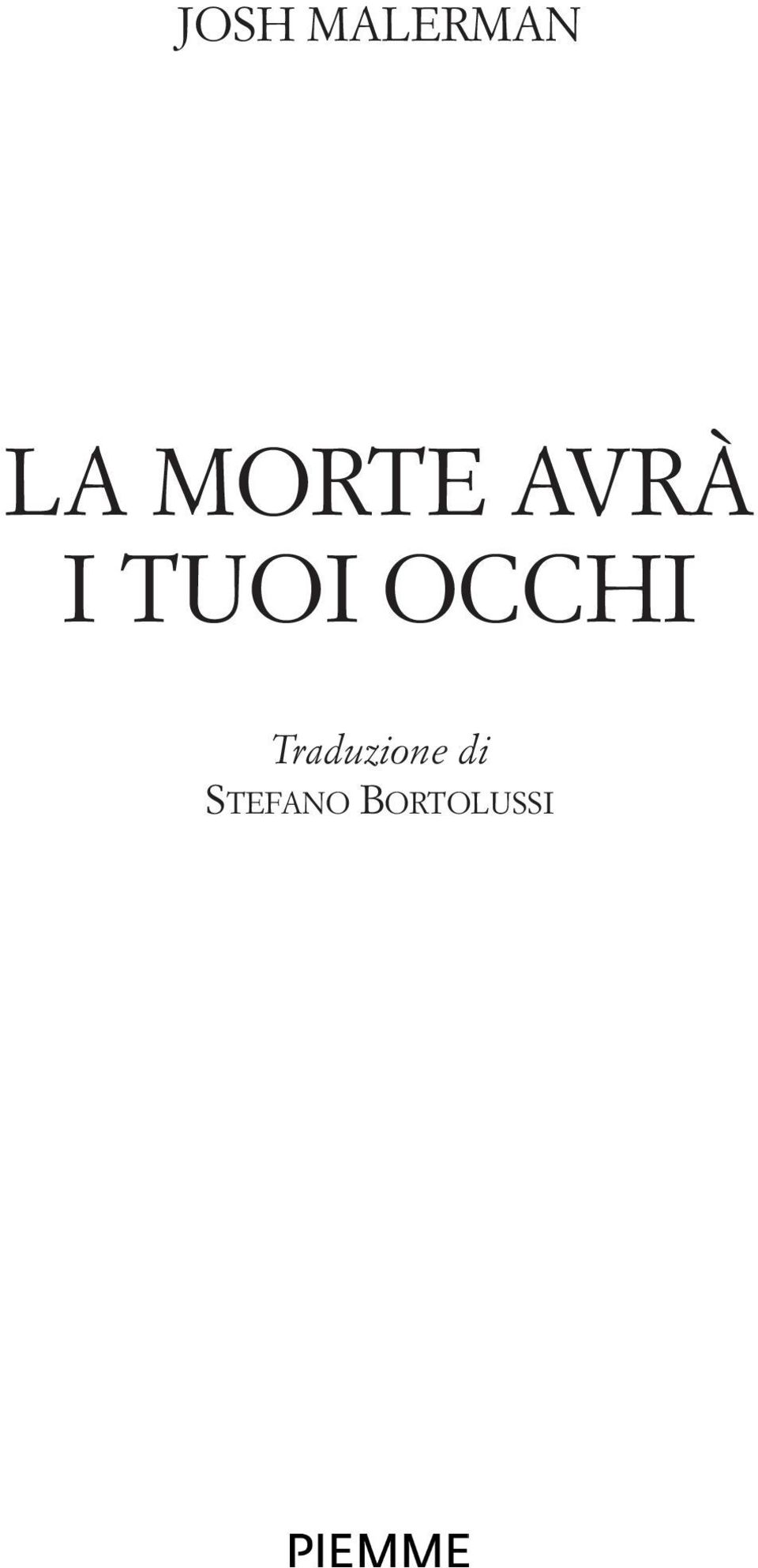 occhi Traduzione