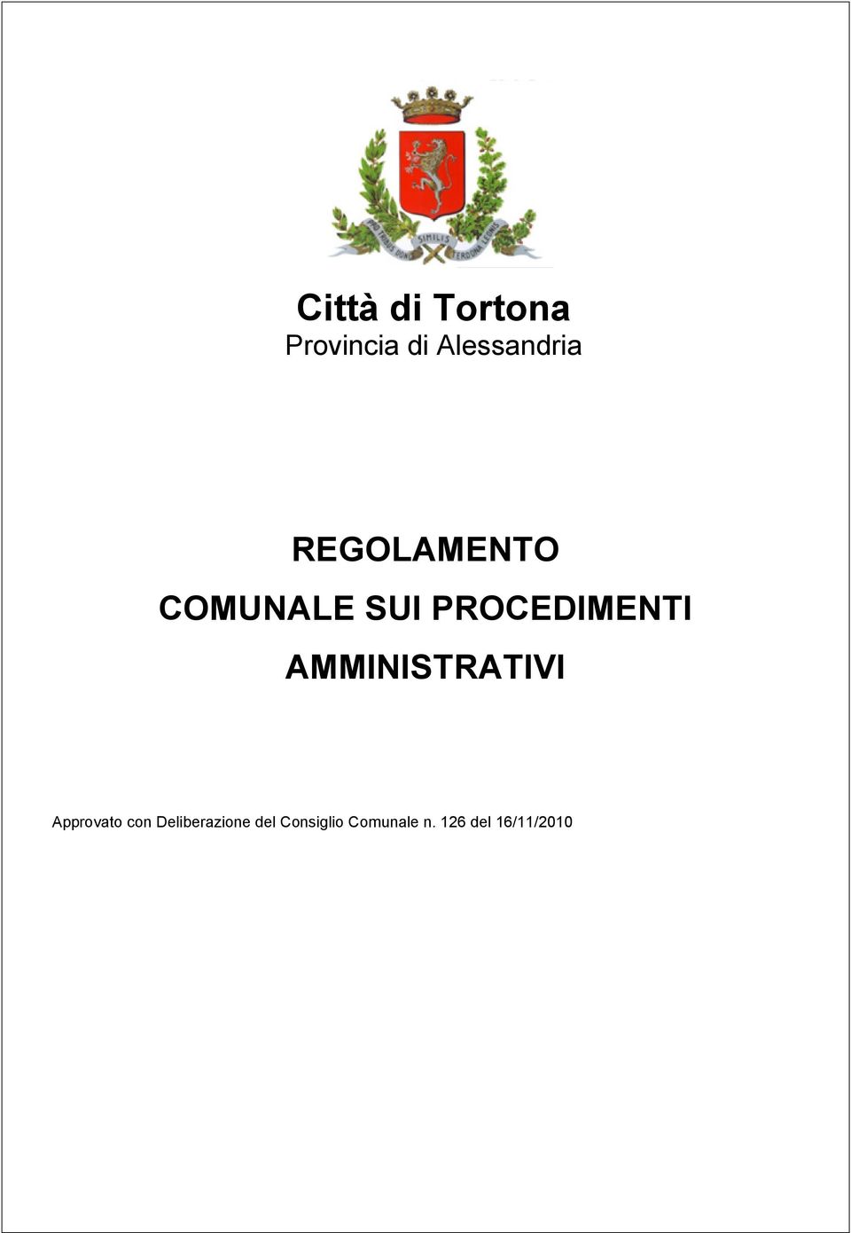 AMMINISTRATIVI Approvato con