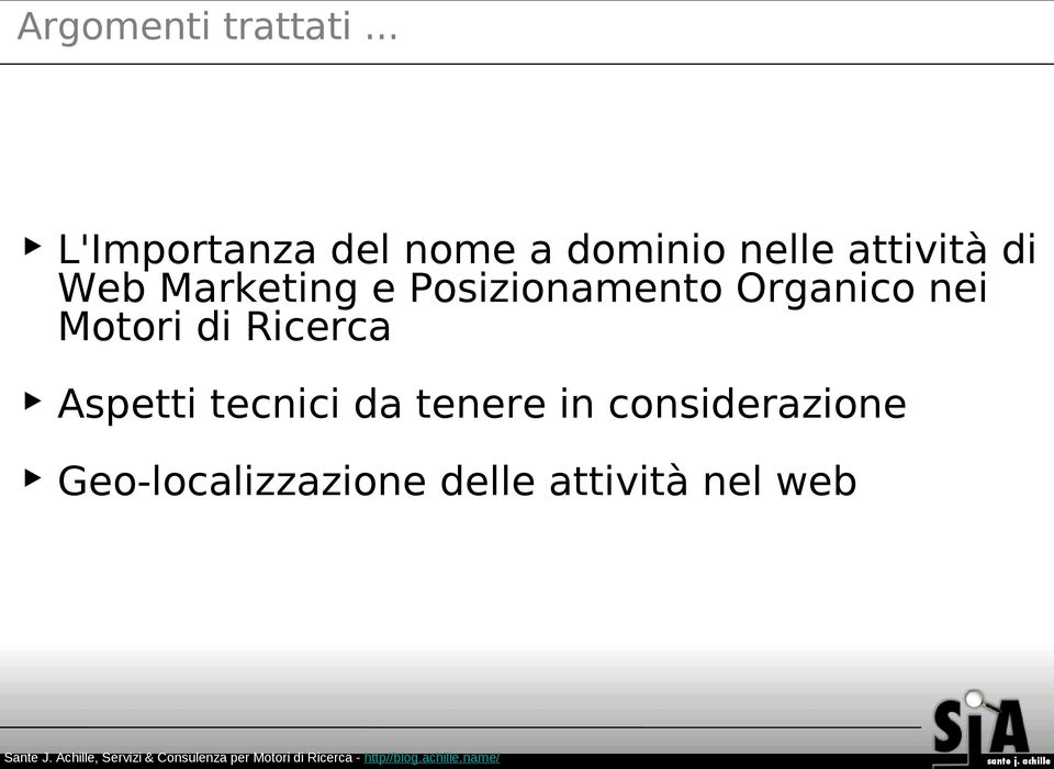 Web Marketing e Posizionamento Organico nei Motori di