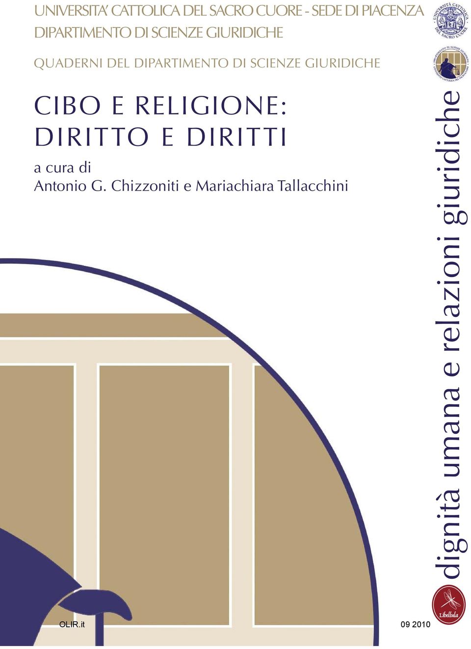 CIBO E RELIGIONE: DIRITTO E DIRITTI a cura di Antonio G.