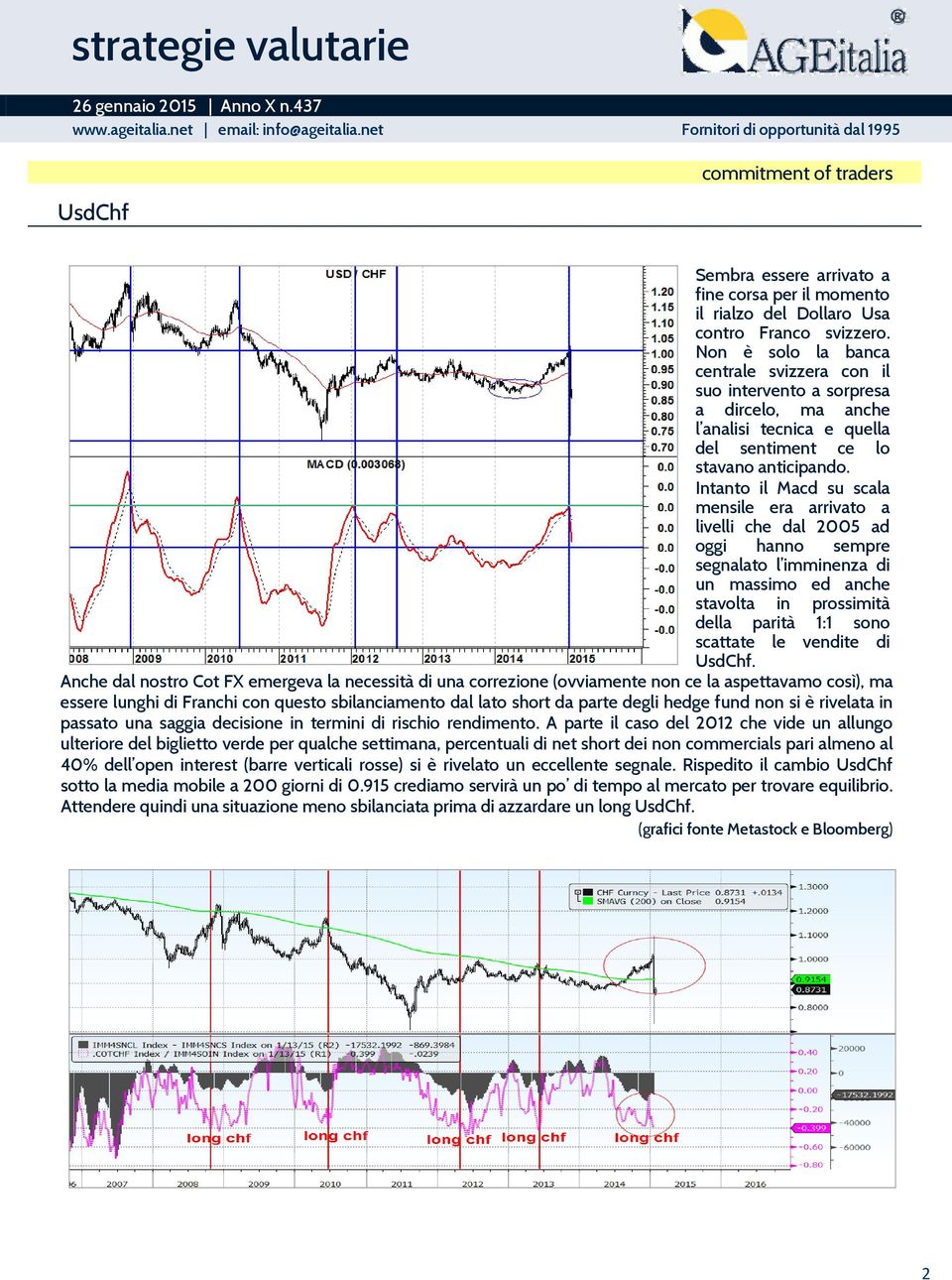 Intanto il Macd su scala mensile era arrivato a livelli che dal 2005 ad oggi hanno sempre segnalato l imminenza di un massimo ed anche stavolta in prossimità della parità 1:1 sono scattate le vendite