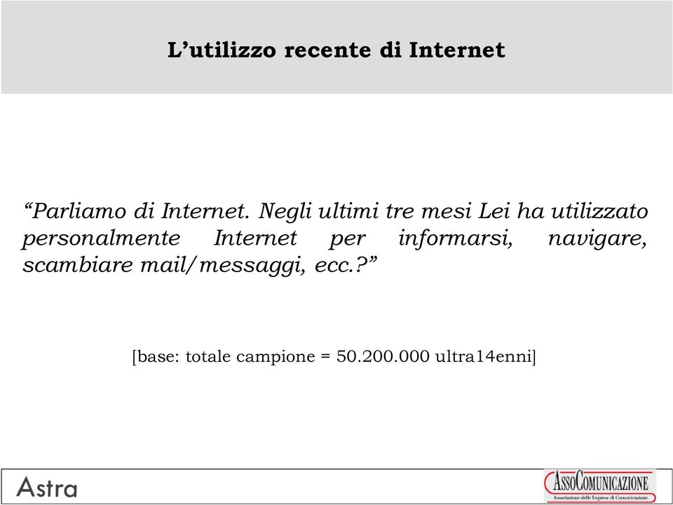 Internet per informarsi, navigare, scambiare