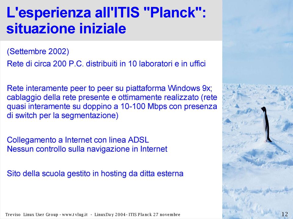 ottimamente realizzato (rete quasi interamente su doppino a 10-100 Mbps con presenza di switch per la segmentazione) Collegamento a