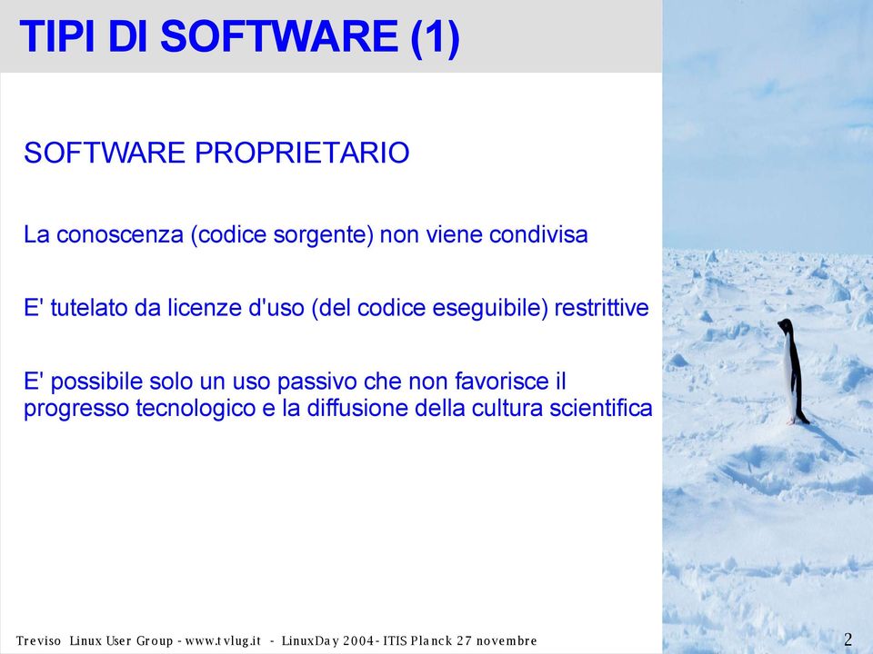 passivo che non favorisce il progresso tecnologico e la diffusione della cultura scientifica