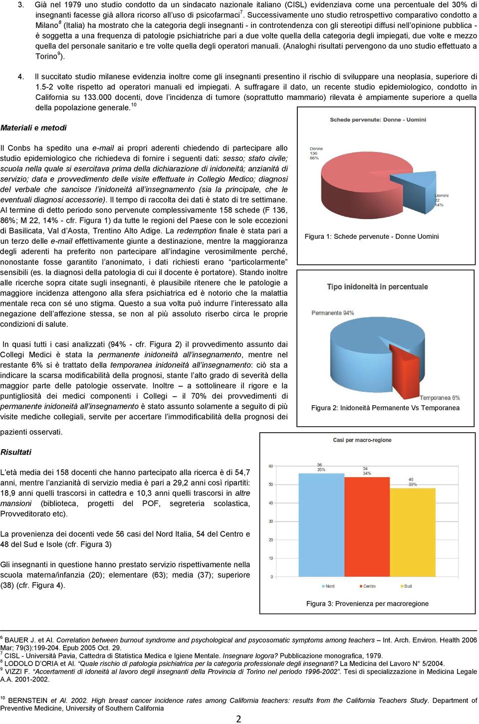 è soggetta a una frequenza di patologie psichiatriche pari a due volte quella della categoria degli impiegati, due volte e mezzo quella del personale sanitario e tre volte quella degli operatori