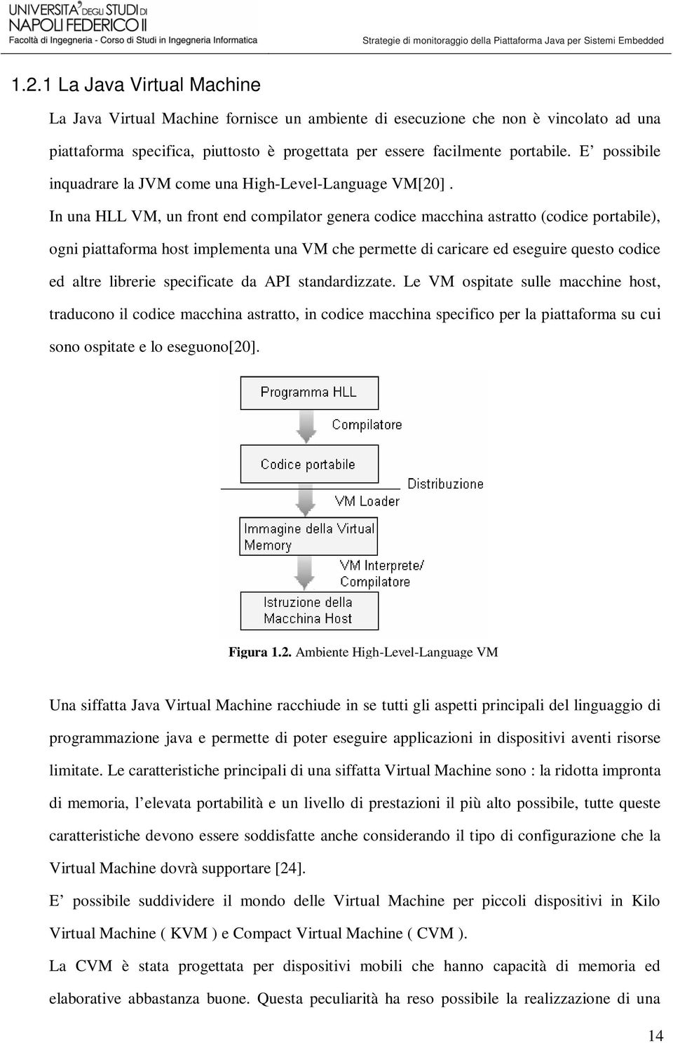 In una HLL VM, un front end compilator genera codice macchina astratto (codice portabile), ogni piattaforma host implementa una VM che permette di caricare ed eseguire questo codice ed altre librerie