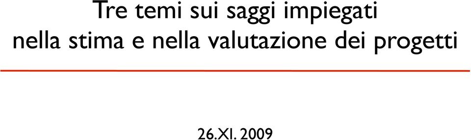 e nella valutazione