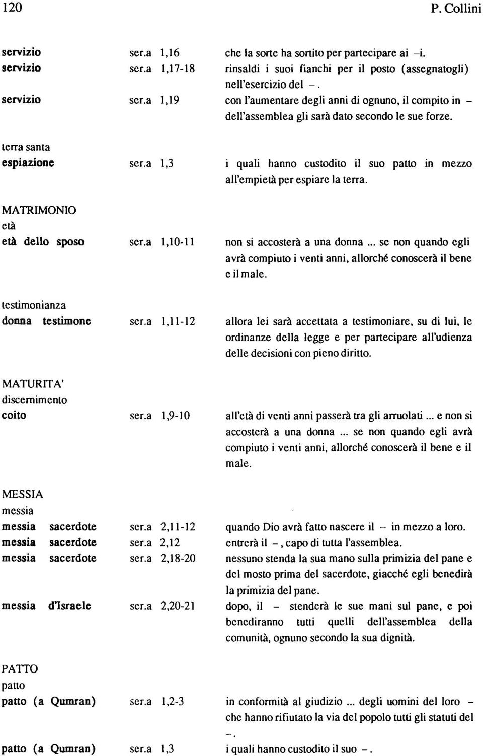 terra santa espiazione 1,3 i quali hanno custodito il suo patto in mezzo all'empietà per espiare la terra. MATRIMONIO età età dello sposo 1,10-11 non si accosterà a una donna.