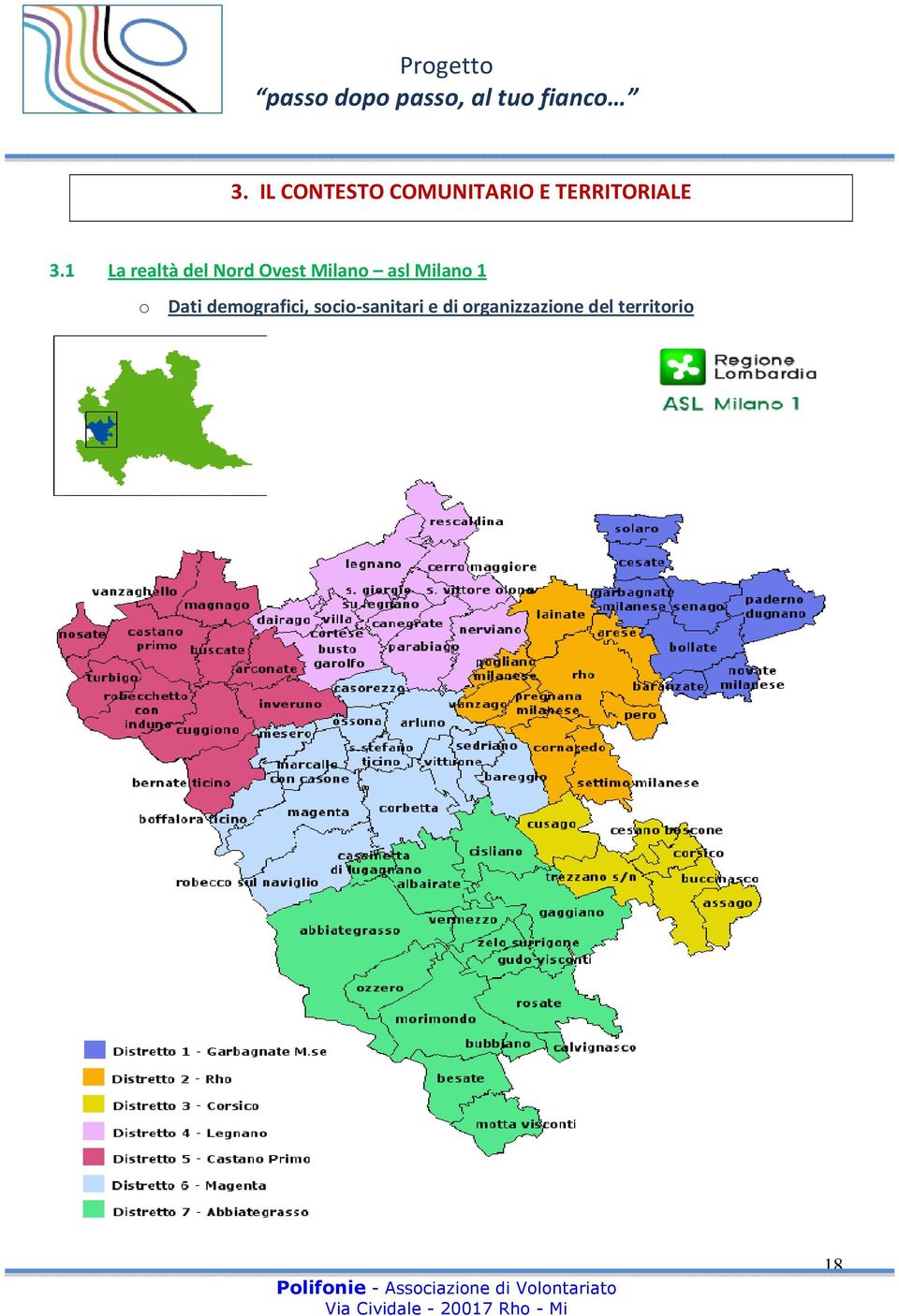 demografici, socio-sanitari e di organizzazione del