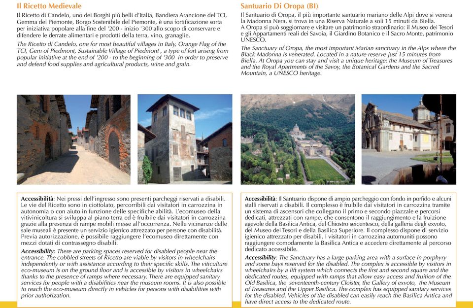 The Ricetto di Candelo, one for most beautiful villages in Italy, Orange Flag of the TCI, Gem of Piedmont, Sustainable Village of Piedmont, a type of fort arising from popular initiative at the end