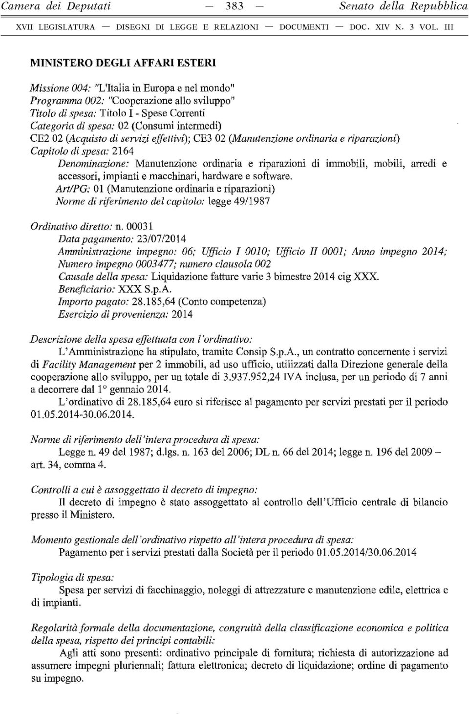 Manutenzione ordinaria e riparazioni di immobili, mobili, arredi e accessori, impianti e macchinari, hardware e software.