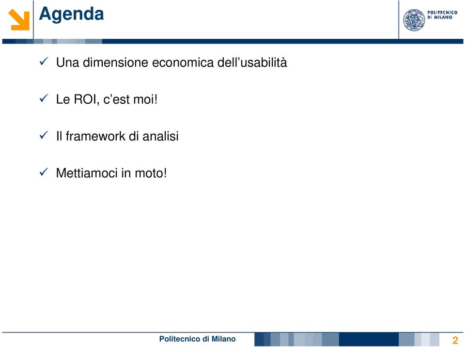 Il framework di analisi