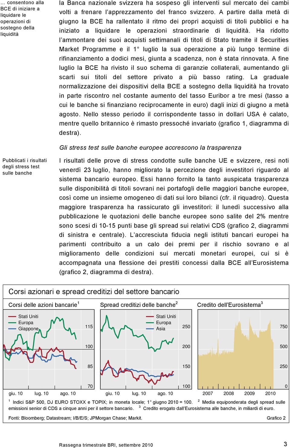 Ha ridotto l ammontare dei suoi acquisti settimanali di titoli di Stato tramite il Securities Market Programme e il 1 luglio la sua operazione a più lungo termine di rifinanziamento a dodici mesi,