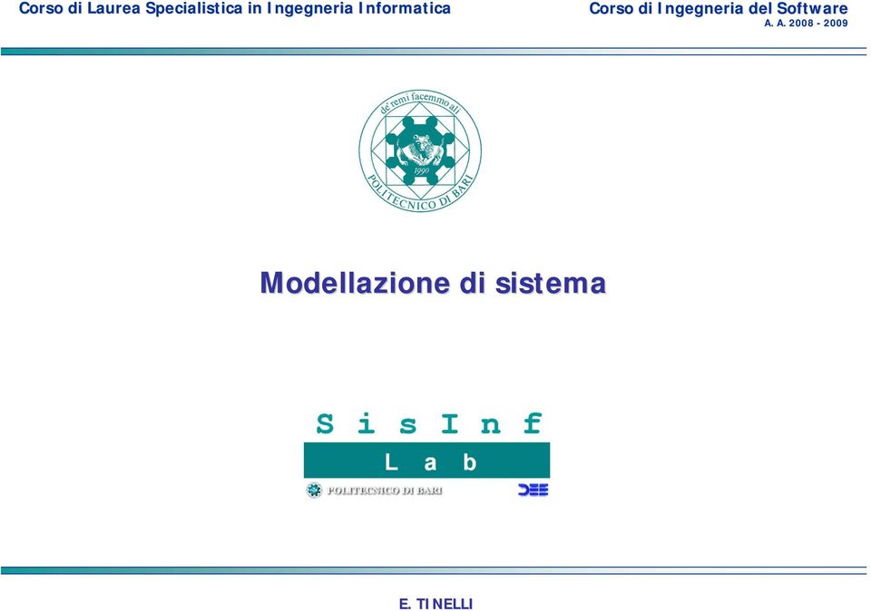 Ingegneria del Software A.