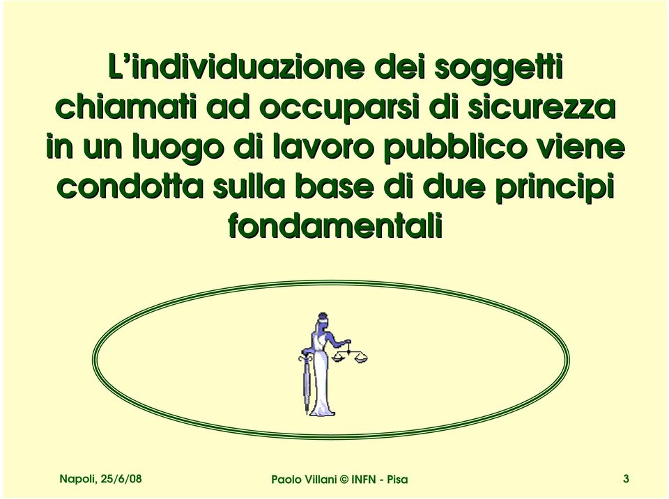 pubblico viene condotta sulla base di due