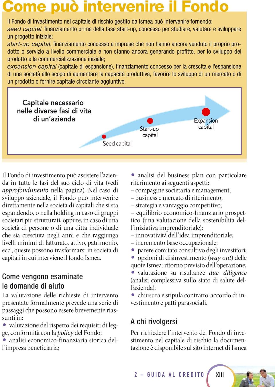 stanno ancora generando profi tto, per lo sviluppo del prodotto e la commercializzazione iniziale; expansion capital (capitale di espansione), fi nanziamento concesso per la crescita e l espansione