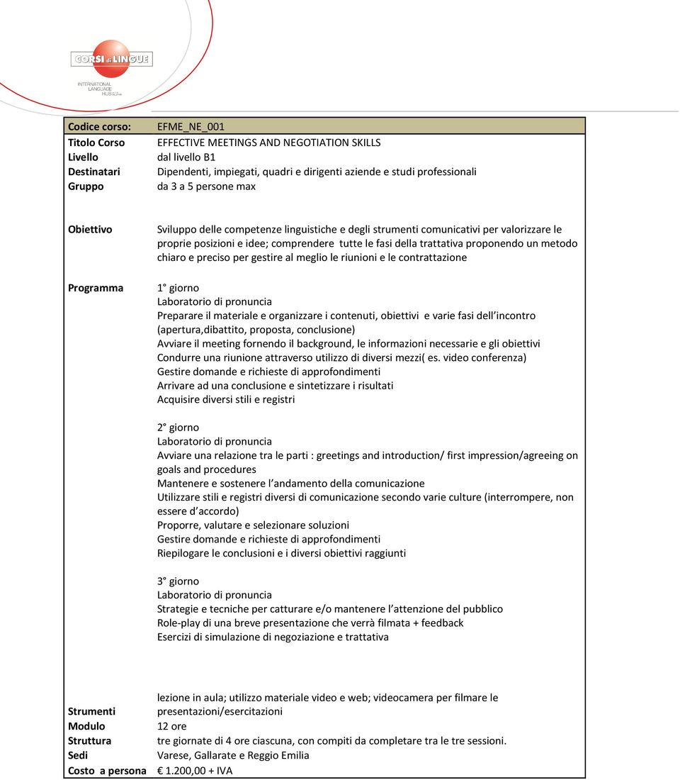 organizzare i contenuti, obiettivi e varie fasi dell incontro (apertura,dibattito, proposta, conclusione) Avviare il meeting fornendo il background, le informazioni necessarie e gli obiettivi