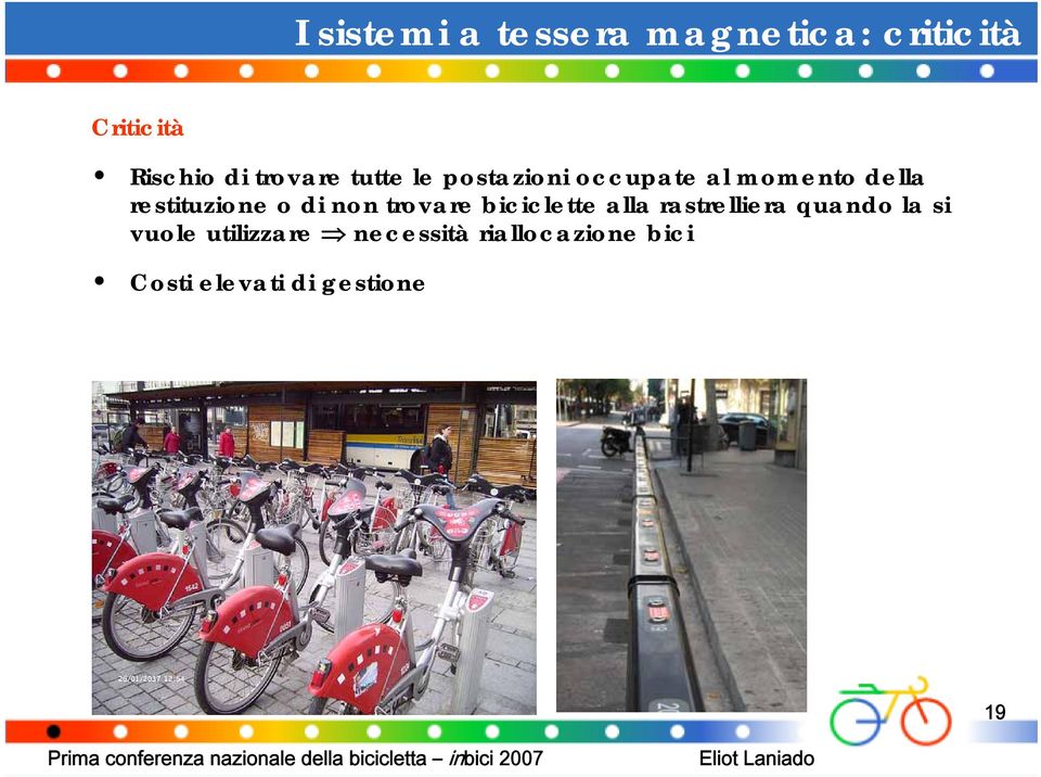 restituzione o di non trovare biciclette alla rastrelliera quando