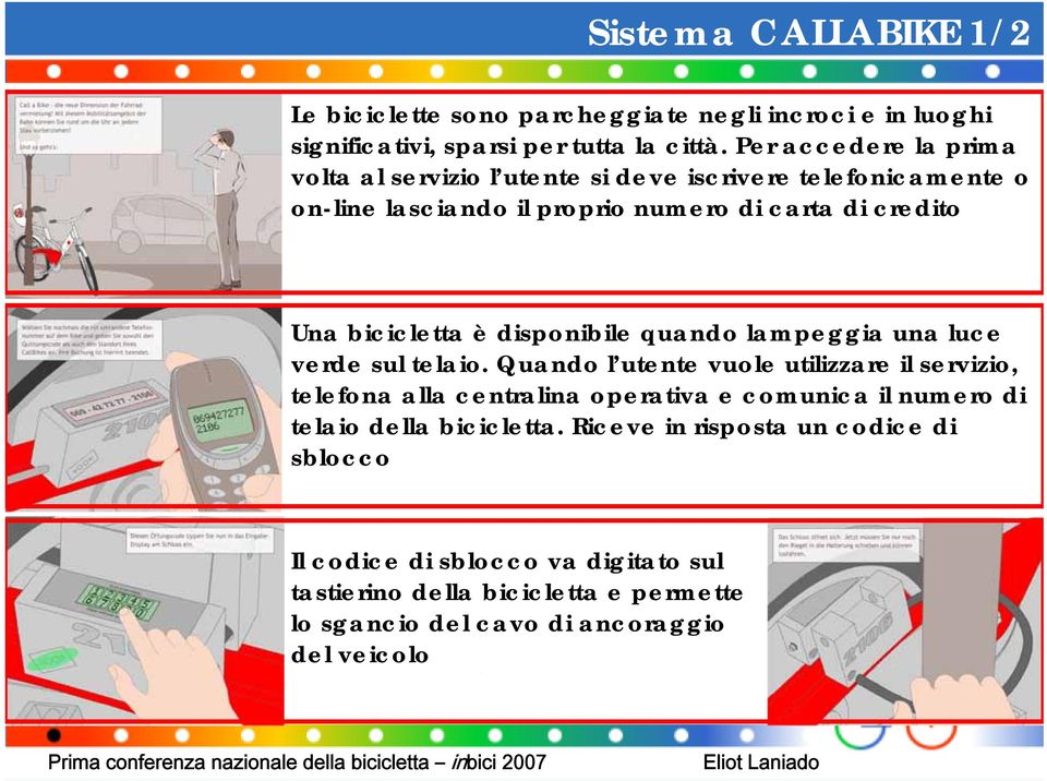 disponibile quando lampeggia una luce verde sul telaio.