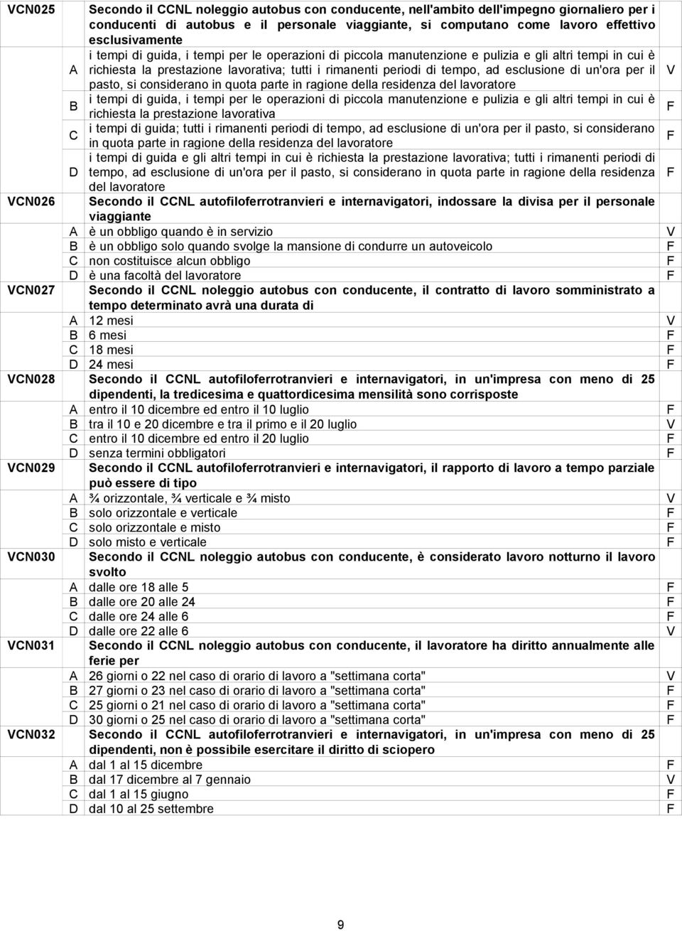 esclusione di un'ora per il pasto, si considerano in quota parte in ragione della residenza del lavoratore i tempi di guida, i tempi per le operazioni di piccola manutenzione e pulizia e gli altri