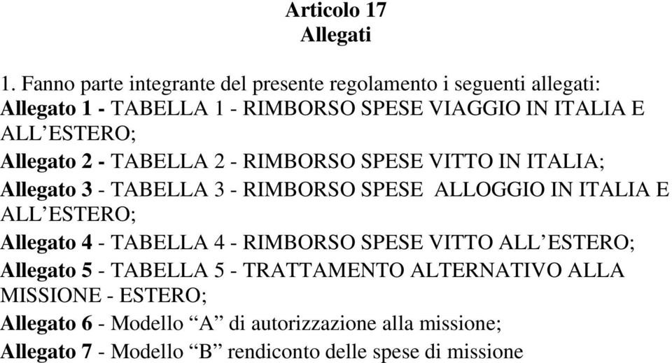 LL ESTERO; llegato 2 - TELL 2 - RIMORSO SPESE VITTO IN ITLI; llegato 3 - TELL 3 - RIMORSO SPESE LLOGGIO IN ITLI E LL