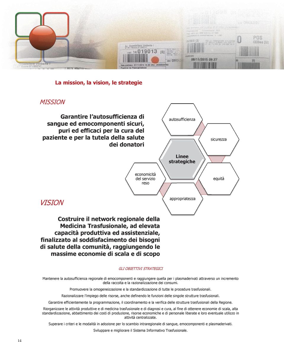 assistenziale, finalizzato al soddisfacimento dei bisogni di salute della comunità, raggiungendo le massime economie di scala e di scopo GLI OBIETTIVI STRATEGICI Mantenere la autosufficienza